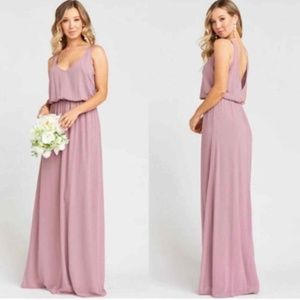 NWT Show Me Your MuMu Kendall Maxi Dress Lilac S